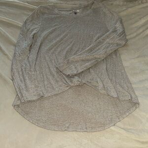 SO BOTTOM KNOT TAN SWEATER